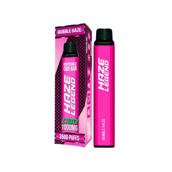 Haze Legend 1000mg CBD Disposable Vape Device 3500 Puffs - Flavour: Berry Blast