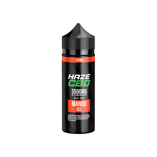 Haze 3500mg CBD E-Liquid 100ml (50VG/50PG) - Flavour: Red A