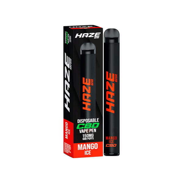 Haze Bar 150mg CBD Disposable Vape Device 600 Puffs - Flavour: H Berry