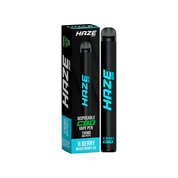 Haze Bar 150mg CBD Disposable Vape Device 600 Puffs - Flavour: H Berry