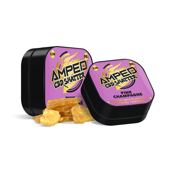 Amped CBD 99% CBD Shatter 1g - Flavour: Sour Pebbles