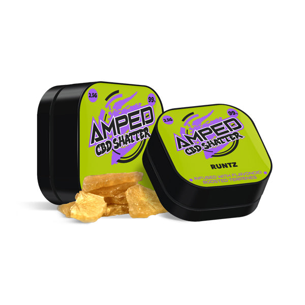 Amped CBD 99% CBD Shatter 1g - Flavour: Sour Pebbles