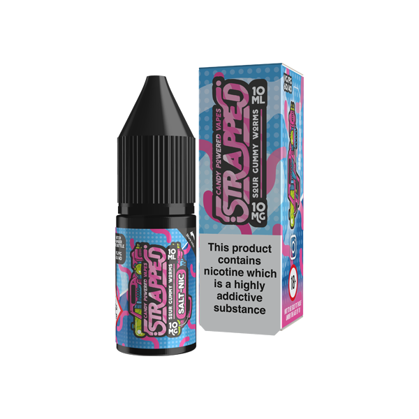 10mg Strapped Originals 10ml Nic Salts (60VG/40PG) - Flavour: Super Rainbow Candy