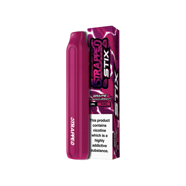 10mg Strapped Stix Disposable Vape Device 600 Puffs - Flavour: Watermelon