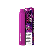 20mg Strapped Stix Disposable Vape Device 600 Puffs - Flavour: Watermelon