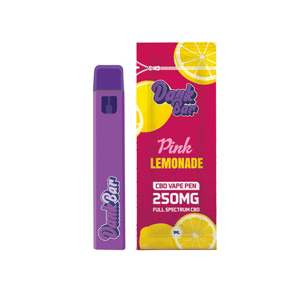 Dank Bar 250mg Full Spectrum CBD Vape Disposable by Purple Dank - 12 flavours - Flavour: Passionaze - SilverbackCBD