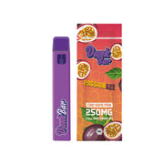 Dank Bar 250mg Full Spectrum CBD Vape Disposable by Purple Dank - 12 flavours - Flavour: Peach Punch - SilverbackCBD