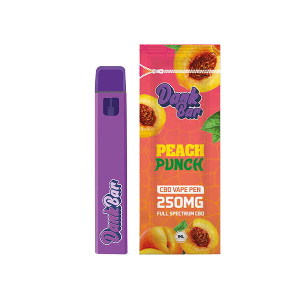Dank Bar 250mg Full Spectrum CBD Vape Disposable by Purple Dank - 12 flavours - Flavour: Energize - SilverbackCBD