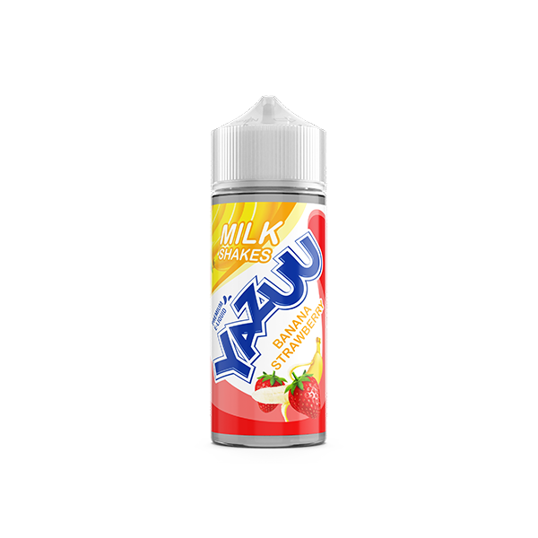 0mg Yazuu Milk Shakes 100ml Shortfill (70VG/30PG) - Flavour: Banana Strawberry
