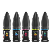 5mg Riot Squad Black Edition V2 Nic Salts 10ml (50VG/50PG) - Flavour: Rhubarb & Passionfruit