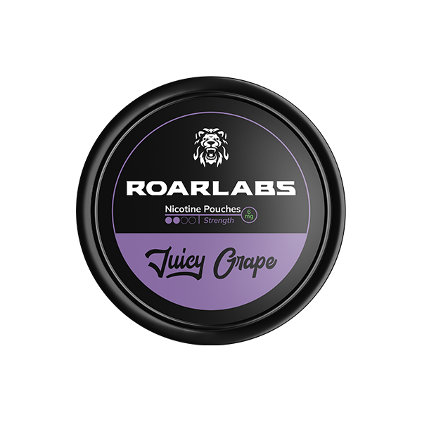 6mg Roar Labs Juicy Grape Nicotine Pouch - 20 Pouches