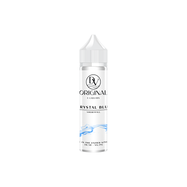 0mg DV Originals 120ml Longfill (70VG/30PG) - Flavour: Crystal Blue