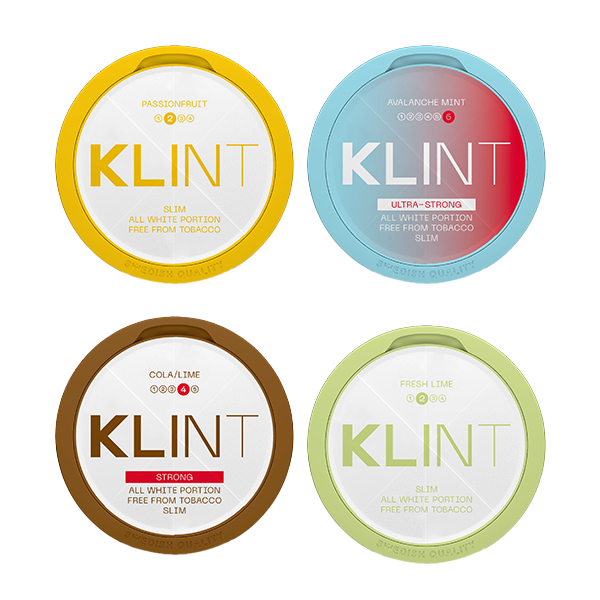 Klint Nicotine Pouches Full Sleeves - 4 For 2 Multi-Buy