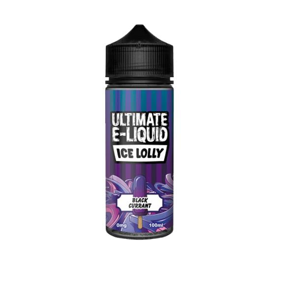 Ultimate E-liquid Ice Lolly by Ultimate Puff 100ml Shortfill 0mg (70VG-30PG) - Flavour: Watermelon Lime - SilverbackCBD