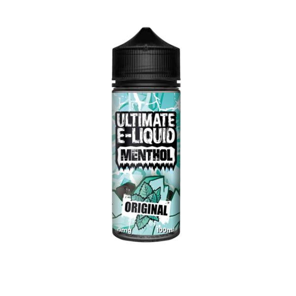 Ultimate E-liquid Menthol by Ultimate Puff 100ml Shortfill 0mg (70VG-30PG) - Flavour: Watermelon - SilverbackCBD