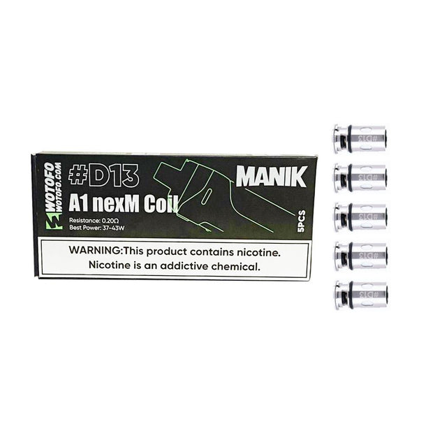 Wotofo Manik Replacement Mesh Coils D11-D13-D14-D15 - Resistance: D11 Single Net Mesh - SilverbackCBD