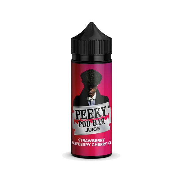 Peeky Blenders Pod Bar Juice 100ml Shortfill 0mg (50VG/50PG) - Flavour: Juicy Strawberry