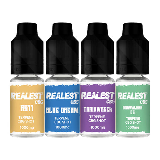 Realest CBD 1000mg Terpene Infused CBG Booster Shot 10ml (BUY 1 GET 1 FREE) - Flavour: Grapefruit Diesel - SilverbackCBD