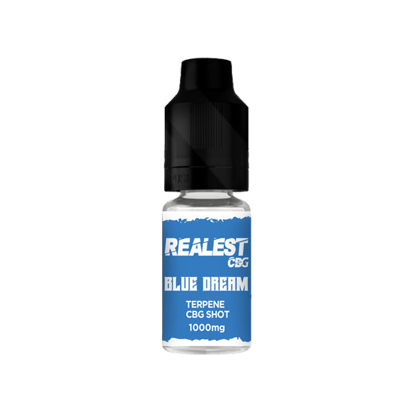 Realest CBD 1000mg Terpene Infused CBG Booster Shot 10ml (BUY 1 GET 1 FREE) - Flavour: Blue Dream - SilverbackCBD
