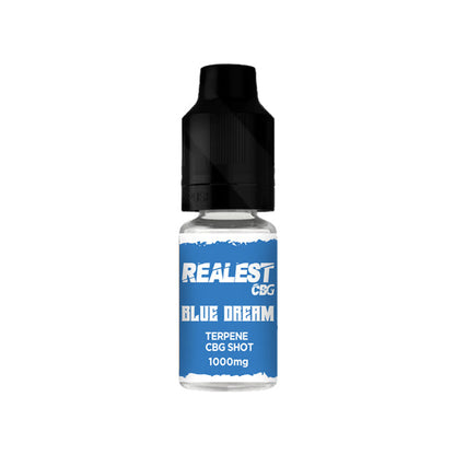 Realest CBD 1000mg Terpene Infused CBG Booster Shot 10ml (BUY 1 GET 1 FREE) - Flavour: Platinum GSC - SilverbackCBD