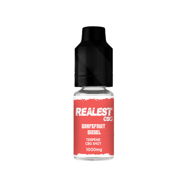 Realest CBD 1000mg Terpene Infused CBG Booster Shot 10ml (BUY 1 GET 1 FREE) - Flavour: Platinum GSC - SilverbackCBD