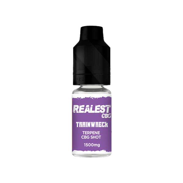 Realest CBD 1500mg Terpene Infused CBG Booster Shot 10ml (BUY 1 GET 1 FREE) - Flavour: Trainwreck - SilverbackCBD
