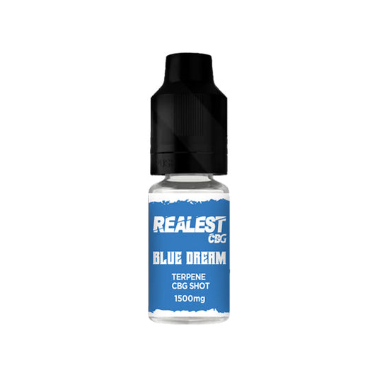 Realest CBD 1500mg Terpene Infused CBG Booster Shot 10ml (BUY 1 GET 1 FREE) - Flavour: Platinum GSC - SilverbackCBD
