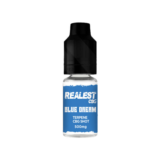 Realest CBD 500mg Terpene Infused CBG Booster Shot 10ml (BUY 1 GET 1 FREE) - Flavour: Blue Dream - SilverbackCBD
