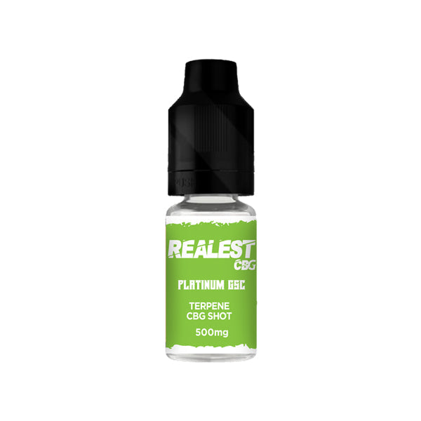 Realest CBD 500mg Terpene Infused CBG Booster Shot 10ml (BUY 1 GET 1 FREE) - Flavour: Super Lemon Haze - SilverbackCBD