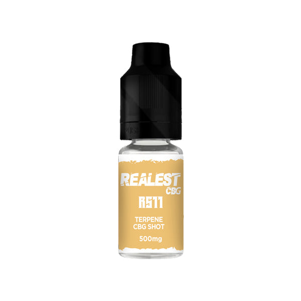 Realest CBD 500mg Terpene Infused CBG Booster Shot 10ml (BUY 1 GET 1 FREE) - Flavour: Platinum GSC - SilverbackCBD