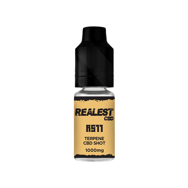 Realest CBD 1000mg Terpene Infused CBD Booster Shot 10ml (BUY 1 GET 1 FREE) - Flavour: Platinum GSC - SilverbackCBD