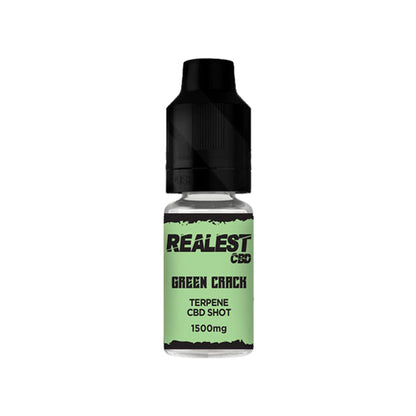 Realest CBD 1500mg Terpene Infused CBD Booster Shot 10ml (BUY 1 GET 1 FREE) - Flavour: Grapefruit Diesel - SilverbackCBD