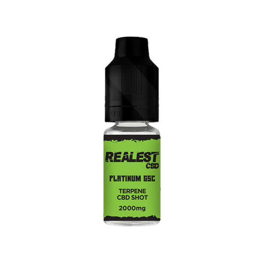 Realest CBD 2000mg Terpene Infused CBD Booster Shot 10ml (BUY 1 GET 1 FREE) - Flavour: Platinum GSC - SilverbackCBD