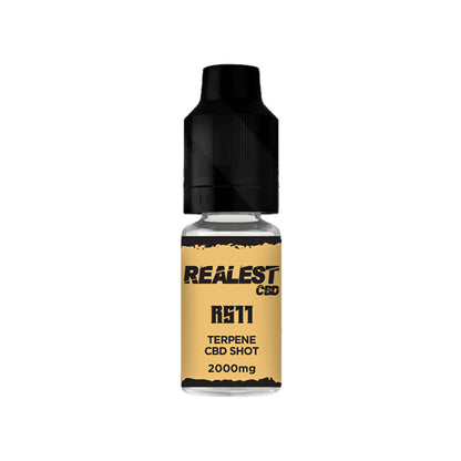 Realest CBD 2000mg Terpene Infused CBD Booster Shot 10ml (BUY 1 GET 1 FREE) - Flavour: Grapefruit Diesel - SilverbackCBD