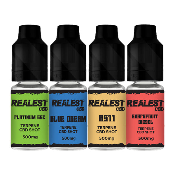 Realest CBD 500mg Terpene Infused CBD Booster Shot 10ml (BUY 1 GET 1 FREE) - Flavour: RS11 - SilverbackCBD