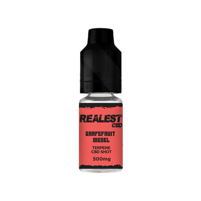 Realest CBD 500mg Terpene Infused CBD Booster Shot 10ml (BUY 1 GET 1 FREE) - Flavour: Platinum GSC - SilverbackCBD