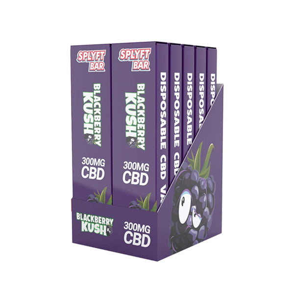 SPLYFT BAR 300mg Full Spectrum CBD Disposable Vape - 12 flavours - Amount: x1 & Flavour: Girl Scout Cookies