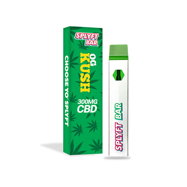 SPLYFT BAR 300mg Full Spectrum CBD Disposable Vape - 12 flavours - Amount: x1 & Flavour: Exodus Cheese