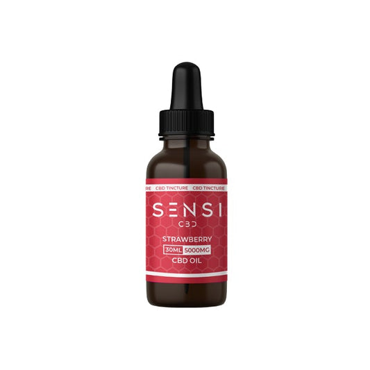 Sensi CBD 5000mg CBD Broad-Spectrum Tinture Oil 30ml (BUY 1 GET 1 FREE) - Flavour: Strawberry - SilverbackCBD