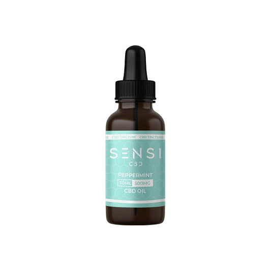 Sensi CBD 500mg CBD Broad-Spectrum Tinture Oil 30ml (BUY 1 GET 1 FREE) - Flavour: Peppermint - SilverbackCBD