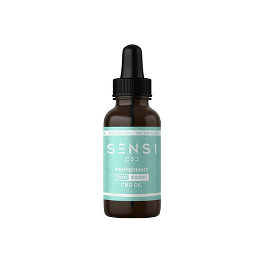 Sensi CBD 1500mg CBD Tinture Oil 30ml (BUY 1 GET 1 FREE) - Falvours: Peppermint - SilverbackCBD