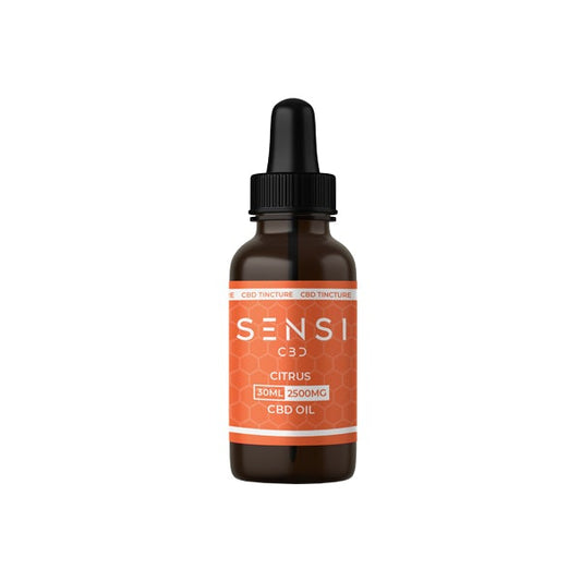 Sensi CBD 2500mg CBD Tinture Oil 30ml (BUY 1 GET 1 FREE) - Flavour: Citrus - SilverbackCBD