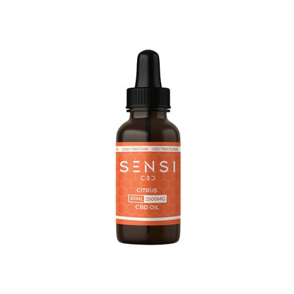 Sensi CBD 2500mg CBD Tinture Oil 30ml (BUY 1 GET 1 FREE) - Flavour: Strawberry - SilverbackCBD