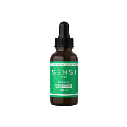 Sensi CBD 2500mg CBD Tinture Oil 30ml (BUY 1 GET 1 FREE) - Flavour: Strawberry - SilverbackCBD
