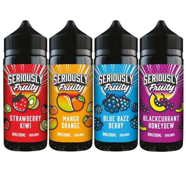 Seriously Fruity by Doozy Vape 100ml Shortfill 0mg (70VG-30PG) - Flavour: Blackcurrant Honeydew - SilverbackCBD