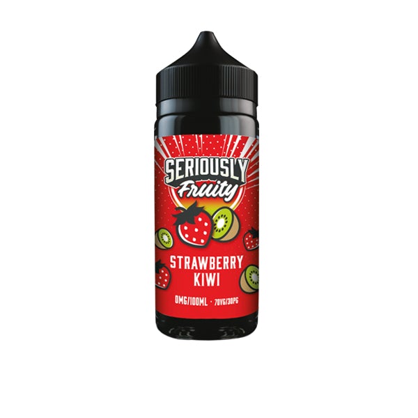 Seriously Fruity by Doozy Vape 100ml Shortfill 0mg (70VG-30PG) - Flavour: Strawberry Kiwi - SilverbackCBD