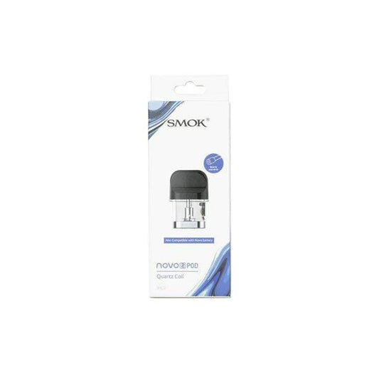Smok Novo 2 Replacement Pods - MTL-Mesh-Quartz - Type: Quartz Coil 1.4 Ohm - SilverbackCBD