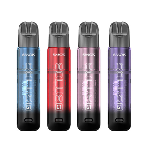 Smok Solus G 18W Kit - Color: Transparent Red