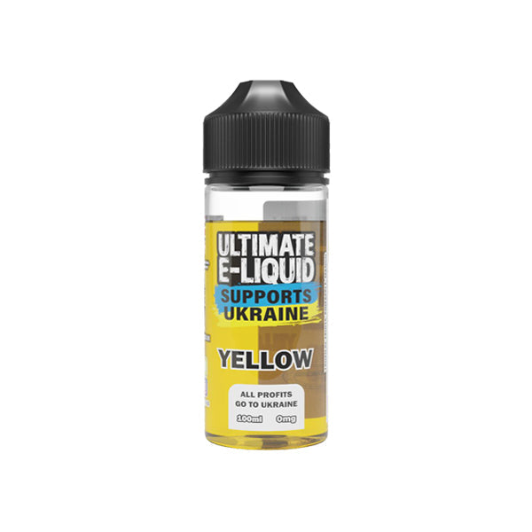 Ultimate E-liquid Supports Ukraine 100ml Shortfill 0mg (70PG-30VG) - Flavour: Ukraine Yellow