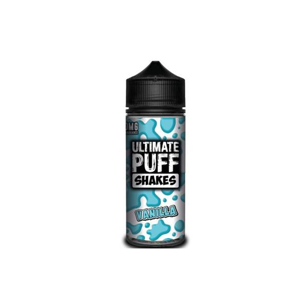 Ultimate Puff Shakes 0mg 100ml Shortfill (70VG-30PG) - Flavour: Vanilla - SilverbackCBD